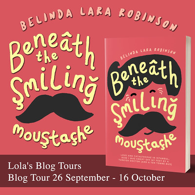 Beneath the Smiling Moustache square tour banner