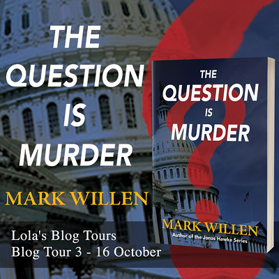 The Question is Murder square tour banner