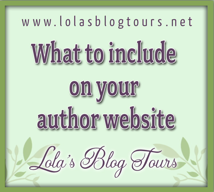 What to include on your author website graphic